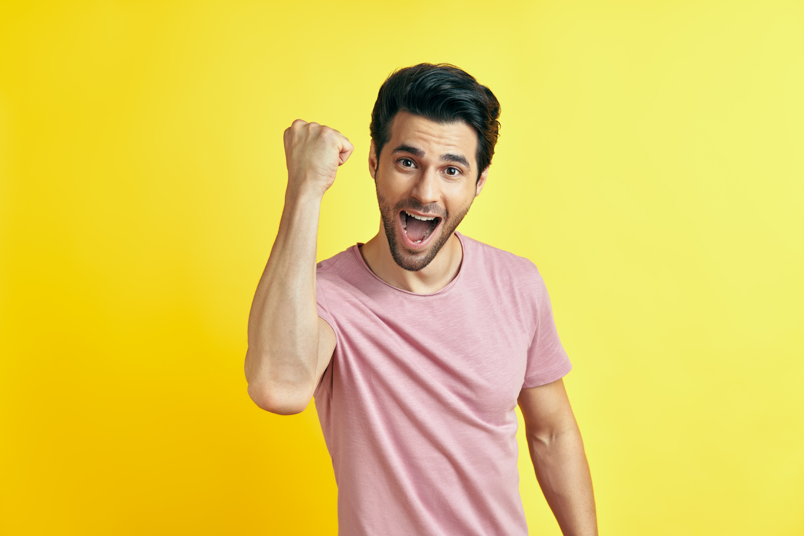 Happy Man Celebrating His Success    